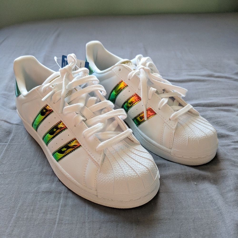 NEW Holographic Superstar J Adidas Sneakers